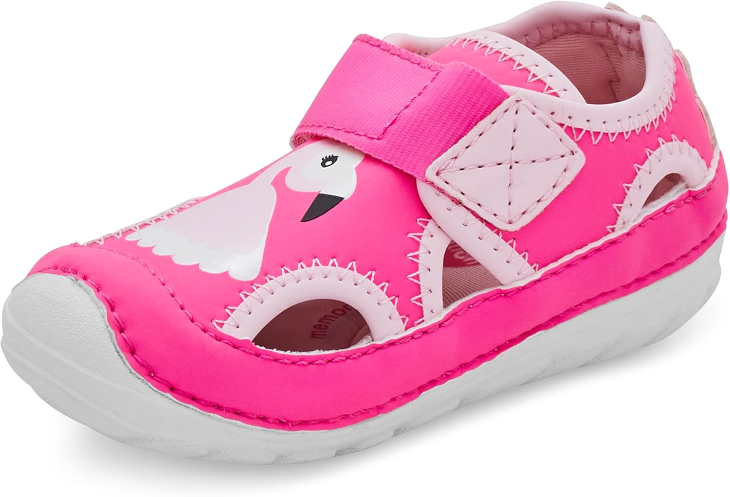 Stride Rite Baby SM Splash Water Shoe, Pink Flamingo, 4.5 Wide US Unisex Infant