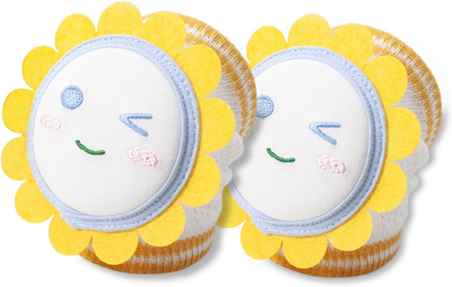 Baby Knee Pads for Crawling, Baby Knee Protectors Breathable Crawling Knee Pads with Sponge Pad, Anti-Slip Knee Pads Leg Warmers Protective Cover for Unisex Babies1 Pair