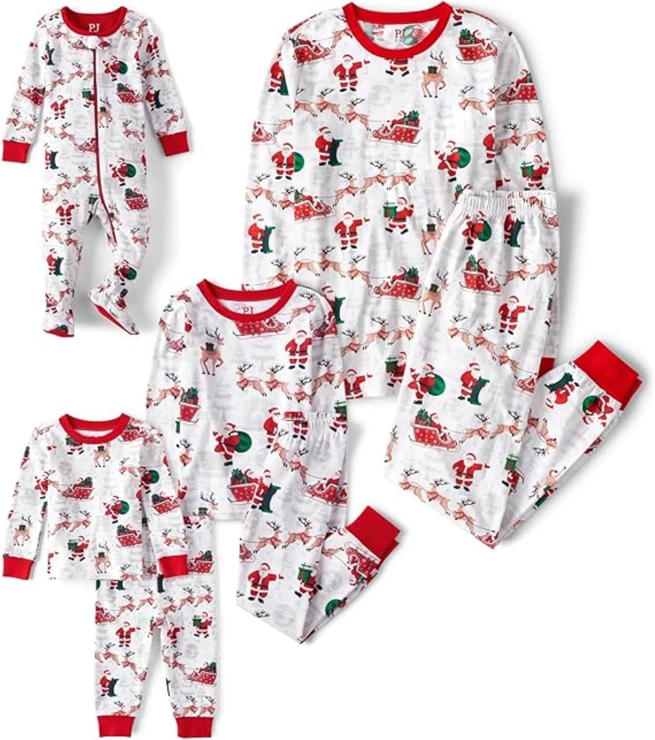 The Children's Place Family Matching, Christmas and Holiday Pajama Sets, Cotton