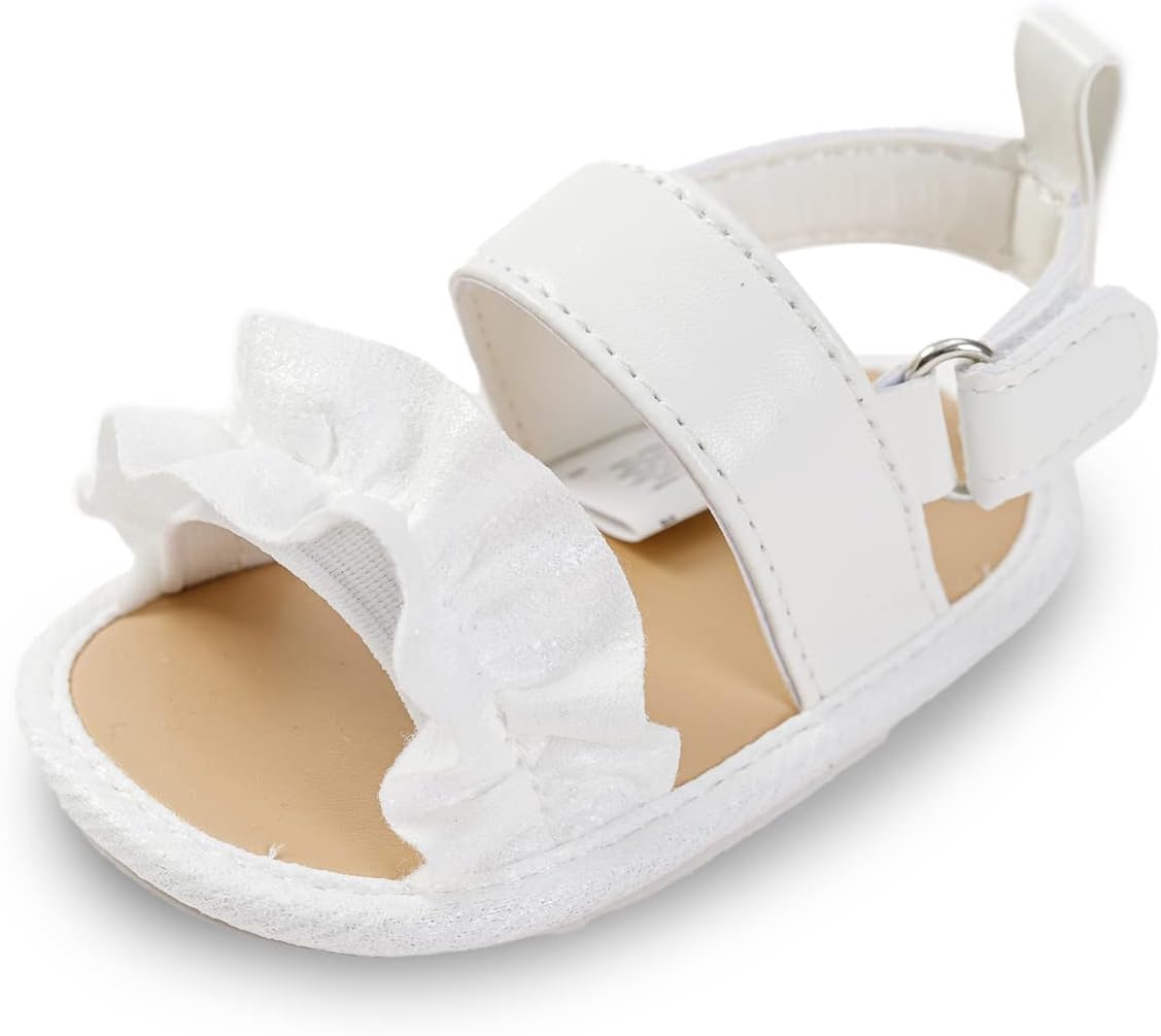 Infant Baby Girls Sandals with Princess Dress First Walker Shoes