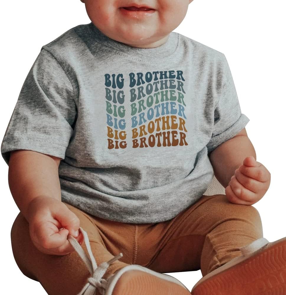 Toddler Baby Boys Short Sleeve Graphic T-Shirt Top Funny Letters Print Cotton Tee