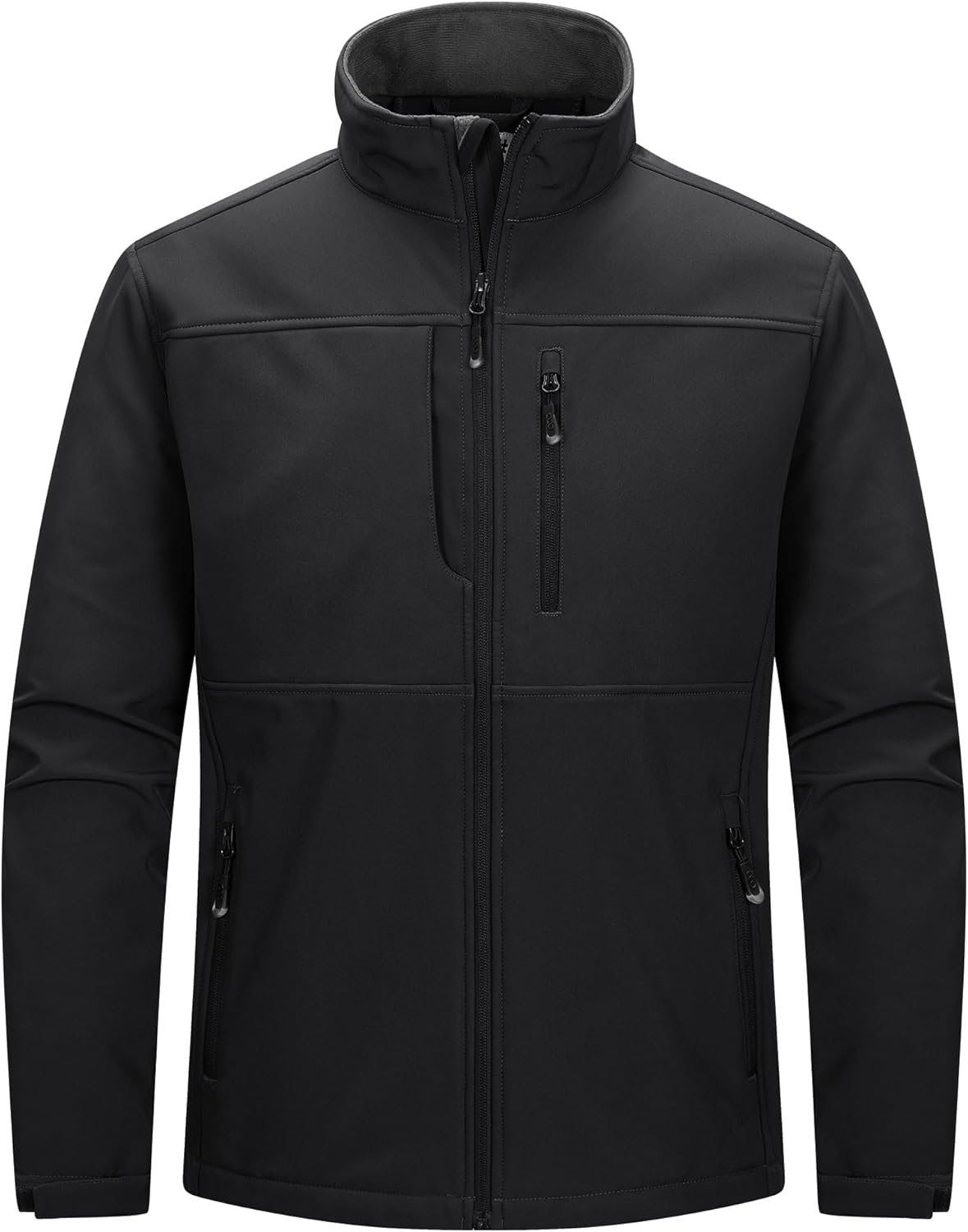 33,000ft Men's Lightweight Softshell Jacket Warm Fleece Lined Windbreaker Waterproof Soft Shell for Outdoor Hiking