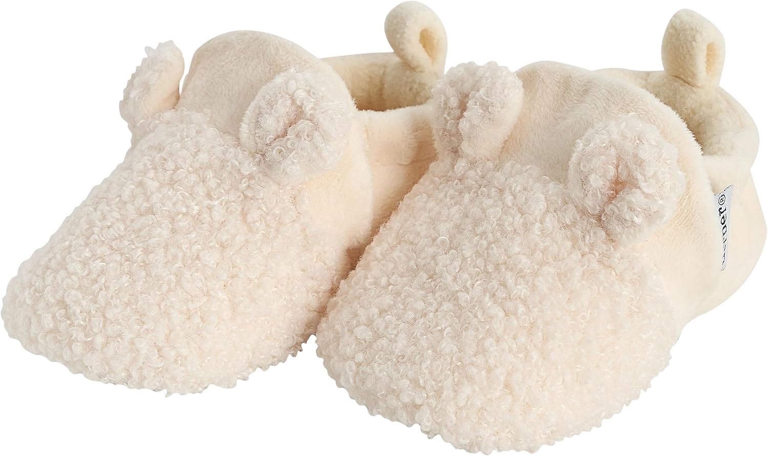 Gerber Baby Fleece Lined Non Skid Soft Slipper Booties with Ears