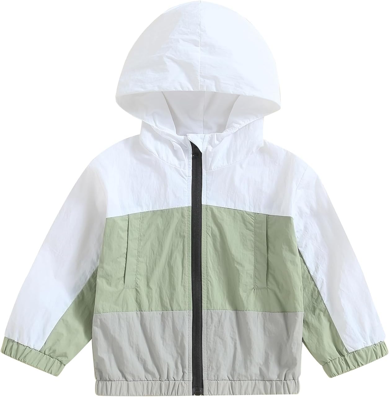 Toddler Baby Boy Girl Fall Clothes Outwear Zipper Hooded Sweatshirt Jacket Lightweight Windbreaker Jackets