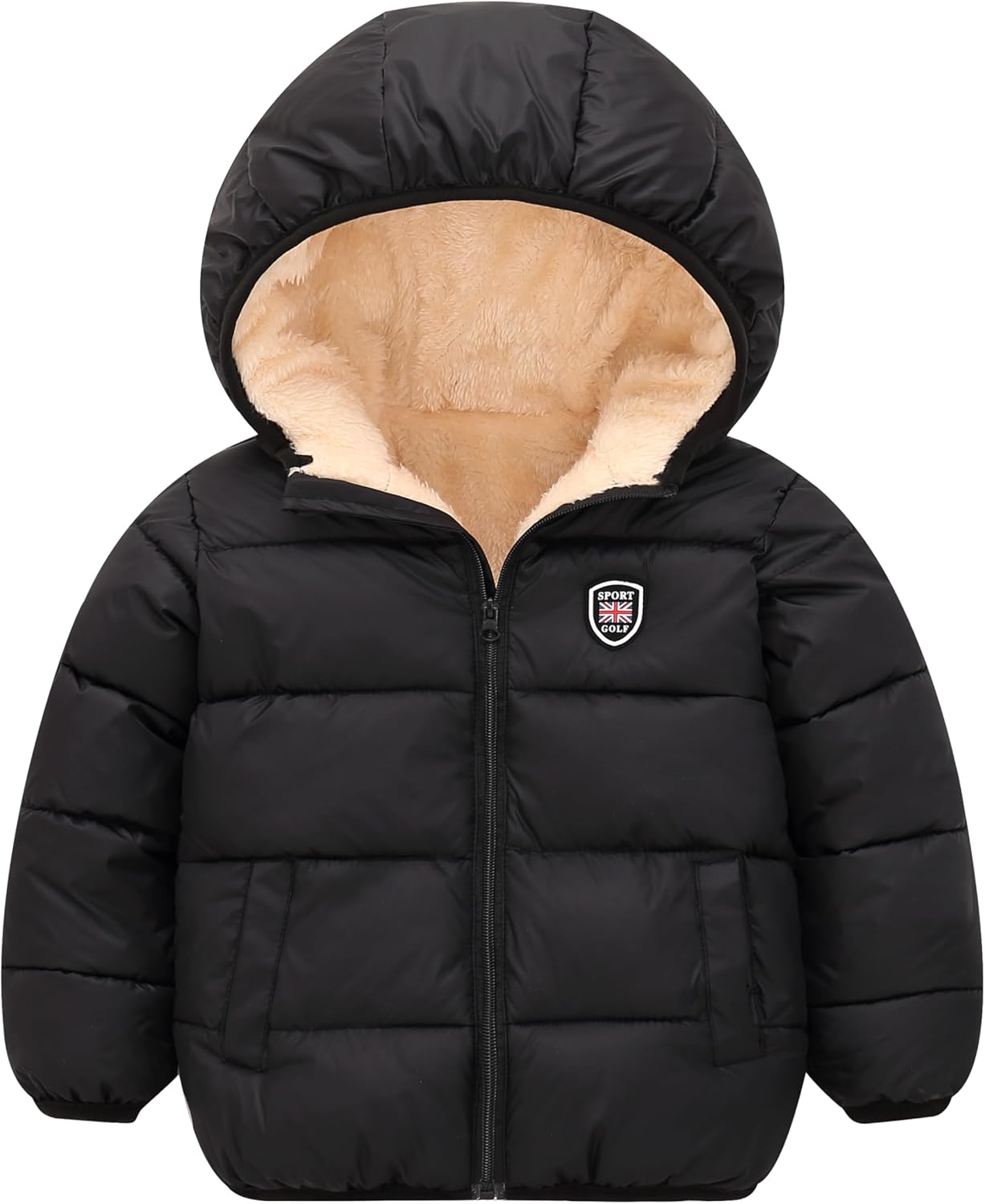 Winter Coats for Toddler Kids Infants Baby Boys Girls Light Puffer Warm Thick Hooded Down Jacket for 2-7 Years