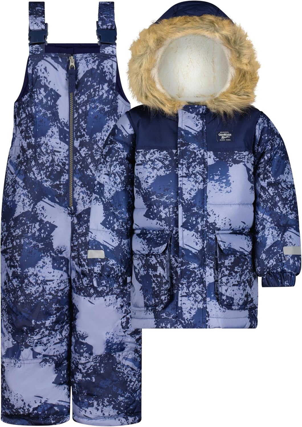 OshKosh B'Gosh boys Ski Jacket and Snowbib Snowsuit Set