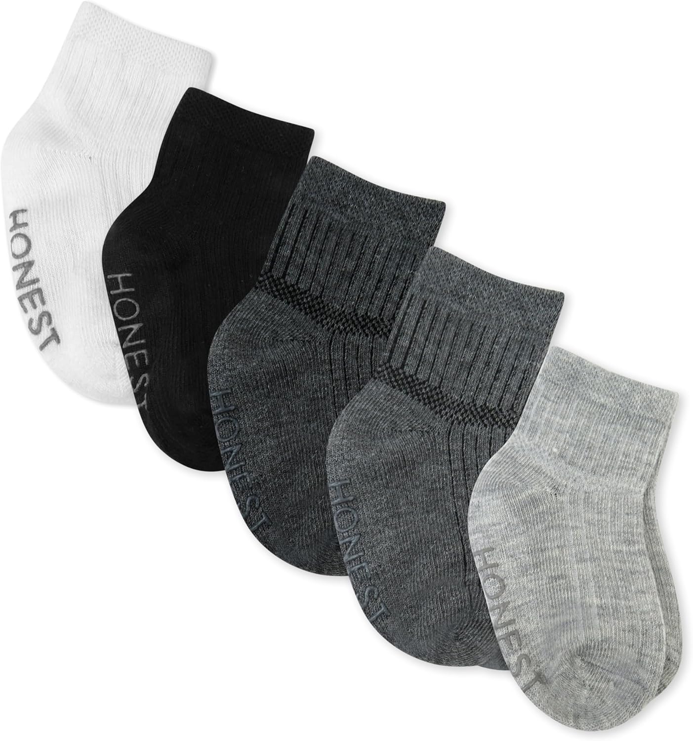 HonestBaby Baby Multipack Cozy Socks Sustainably Made for Infant, Newborn Baby, Toddler, Kids Boys', Girls', Unisex