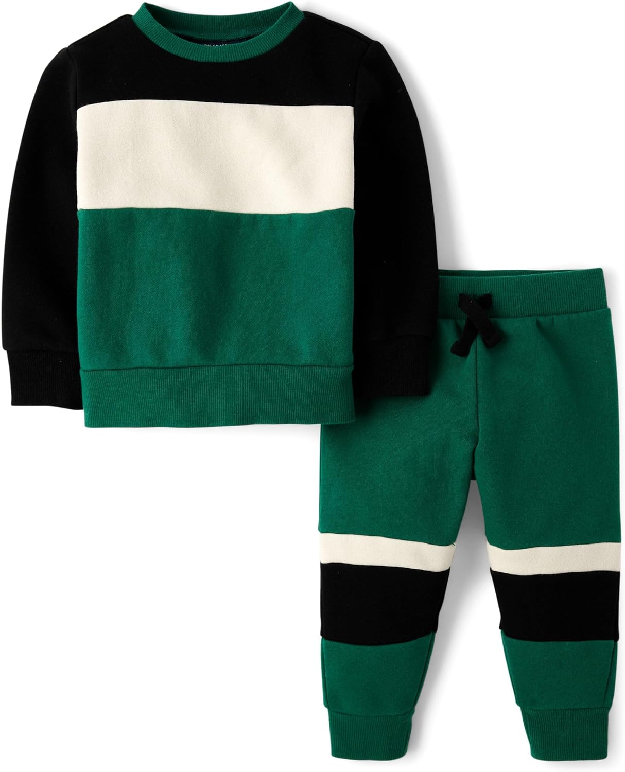 The Children's Place Baby Boys' Sweatshirt and Sweatpant 2 Piece Outfit