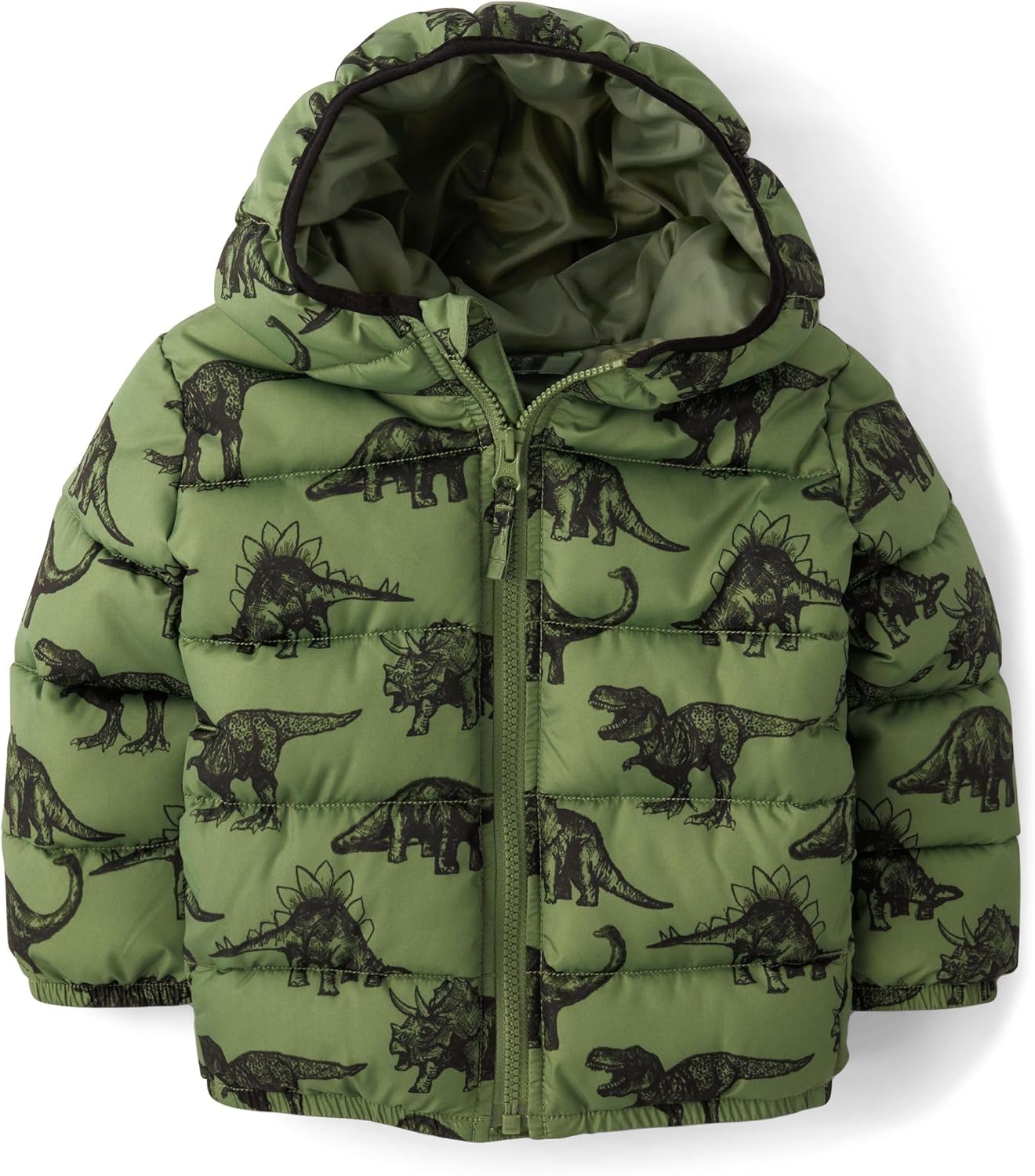 The Children's Place Baby and Toddler Boys' Medium Weight Wind-Resistant, Water-Resistant Puffer Jacket