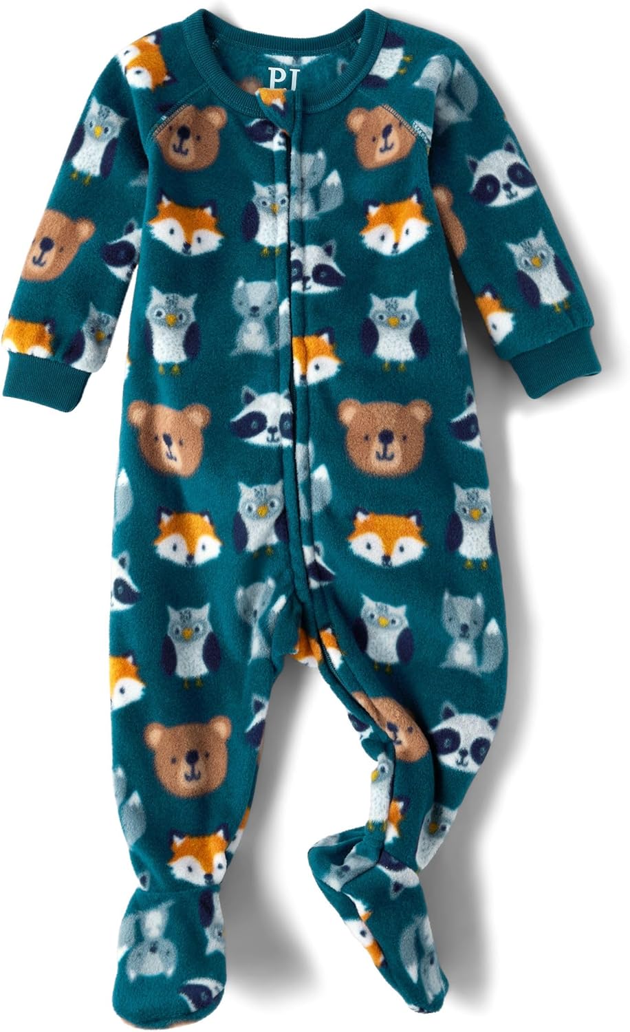 The Children's Place Baby Boys' and Toddler Fleece Zip-Front One Piece Footed Pajama