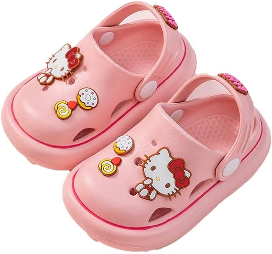 Cartoon Toddler Kids Clogs Cute Outdoor Water Sandals Slip On Shoes Slipper Slides Lightweight Summer Infant Children