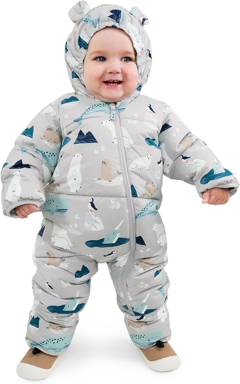 JAN & JUL Waterproof Insulated Puffy Suit for Babies and Toddlers