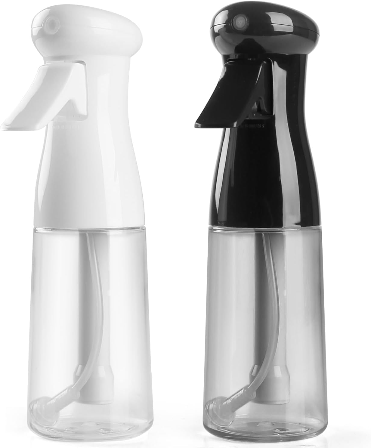 Spray Bottle For Hair, Continuous Mister Empty Spray Bottles, Ultra Fine Mist Water Sprayer for Hairstyling, Cleaning, Plants, Pets, Barbers, Salons, Essential Oil Scents - 2 Pack 6.8 OZ