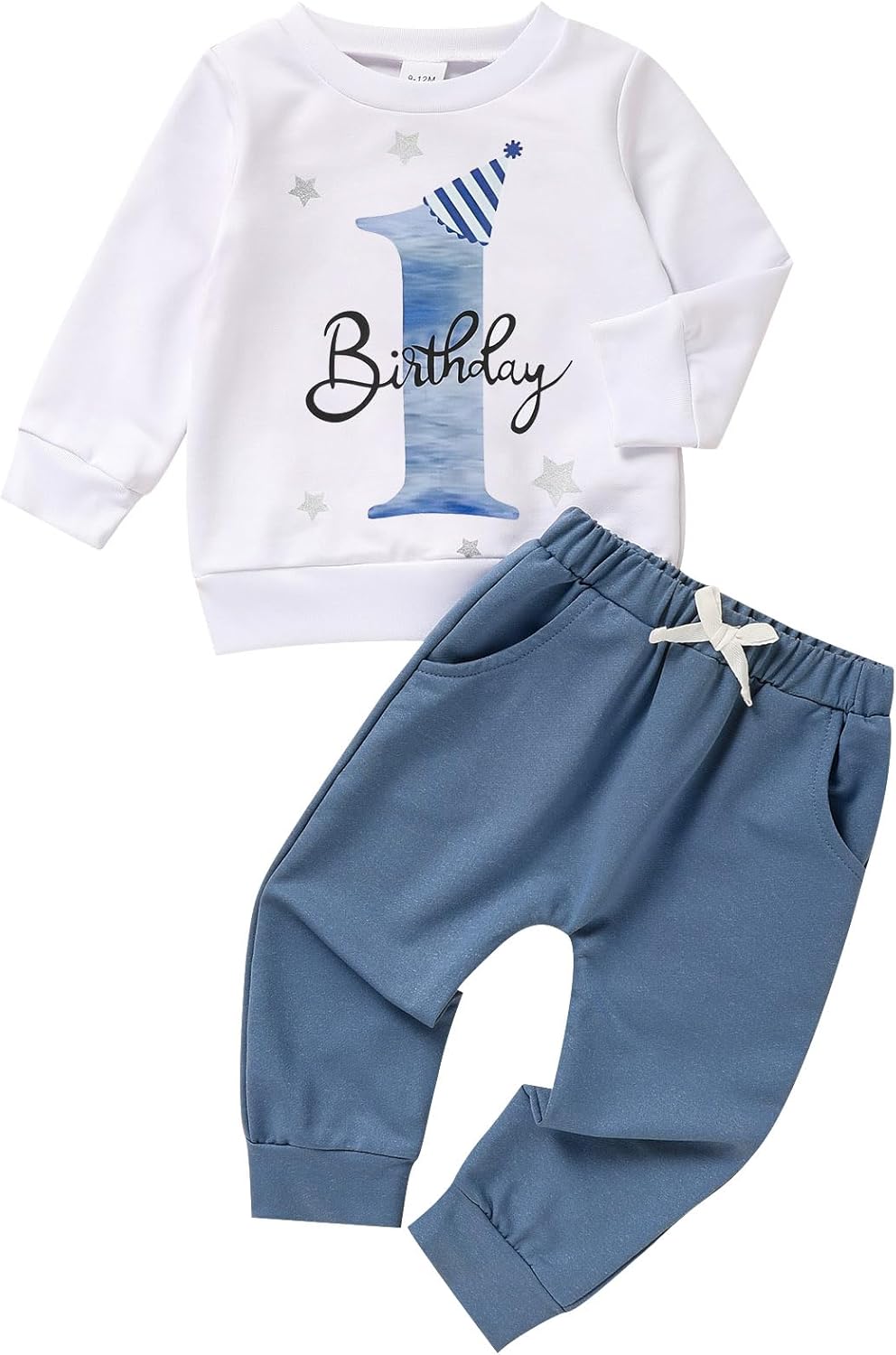 1st Birthday Clothes Outfit Boy Baby One Year Old Birthday Outfit Long Sleeve Shirt Pants Fall Winter Outfit Clothes