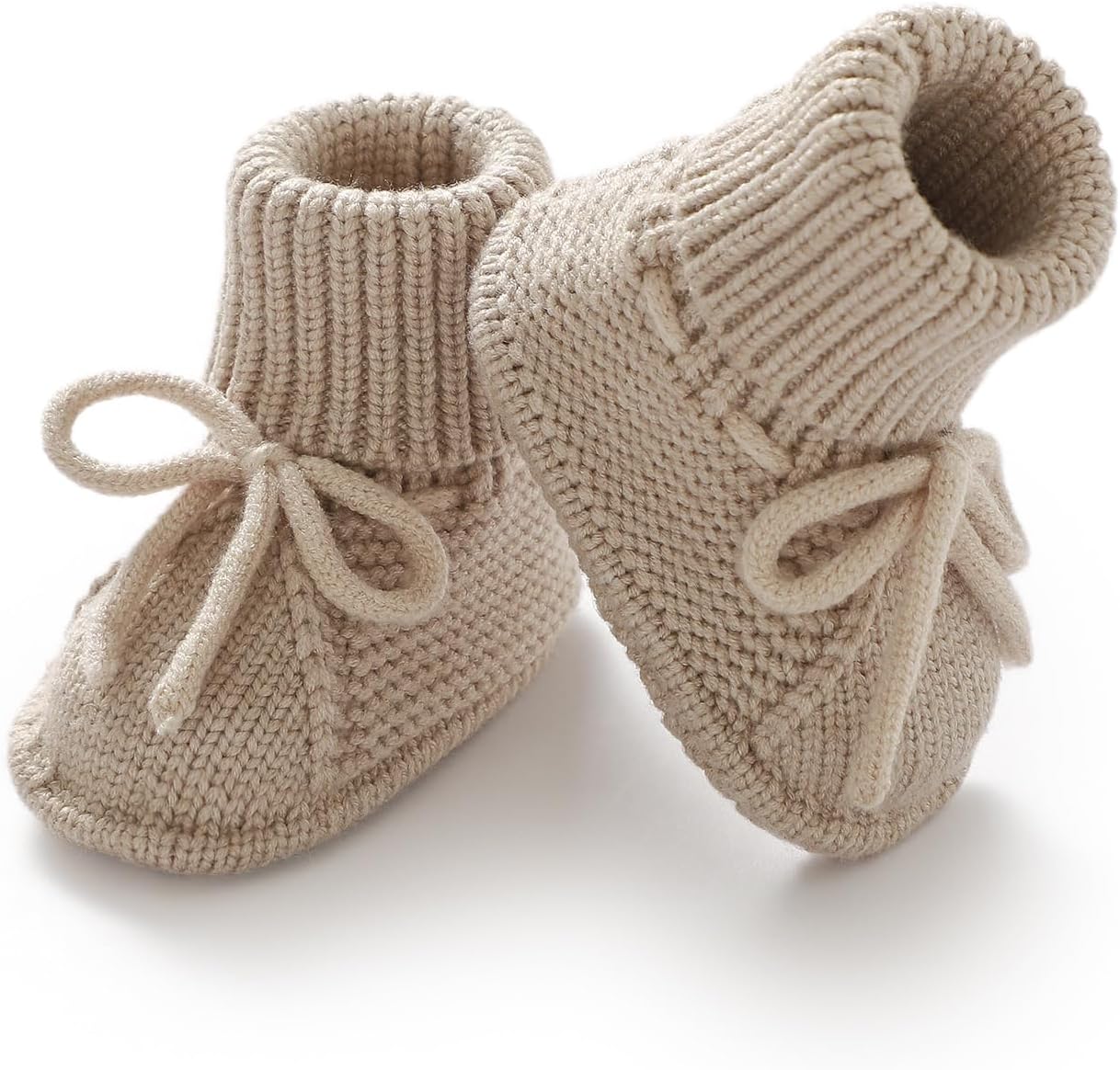 mimixiong Baby Booties Newborn Infant Sock Shoes Hand Knitted Boy and Girl Cozy Shoes