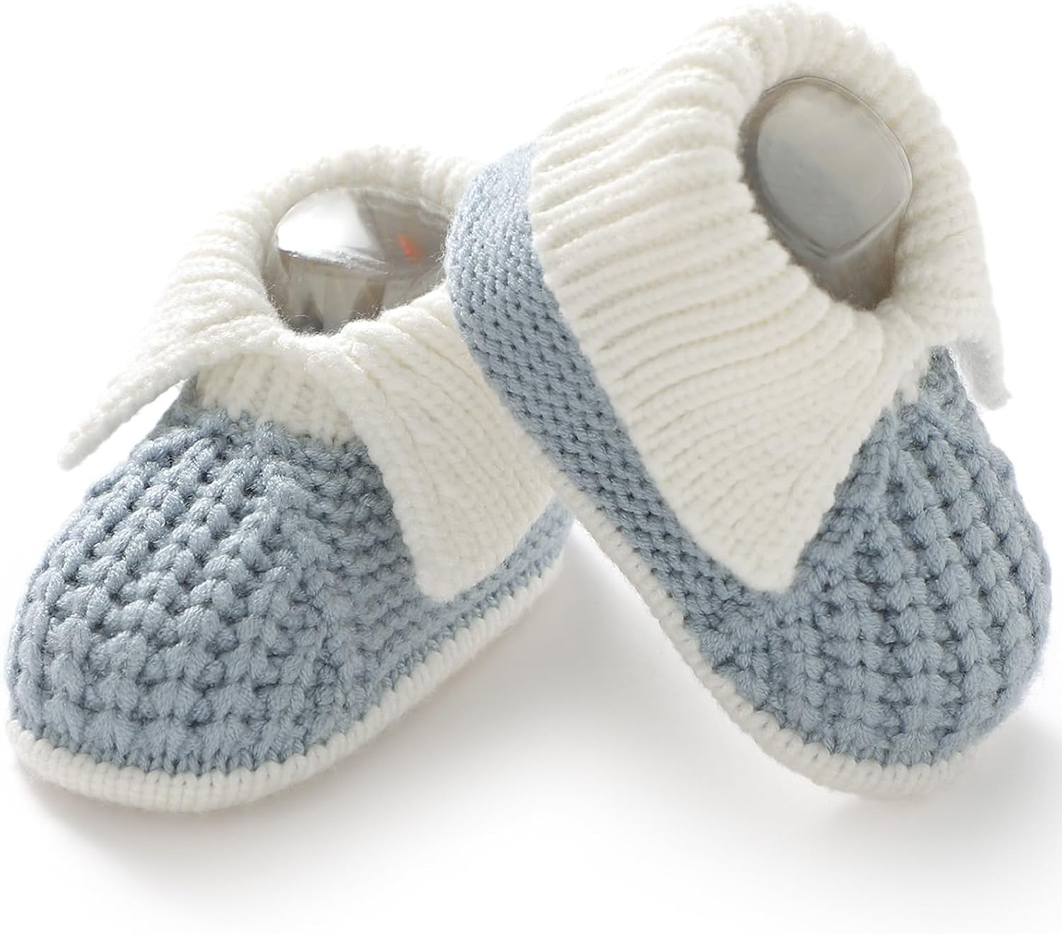 Baby Booties Newborn Hand Knit Sock Shoes Soft Cozy First Walkers for Infant Boys Girls