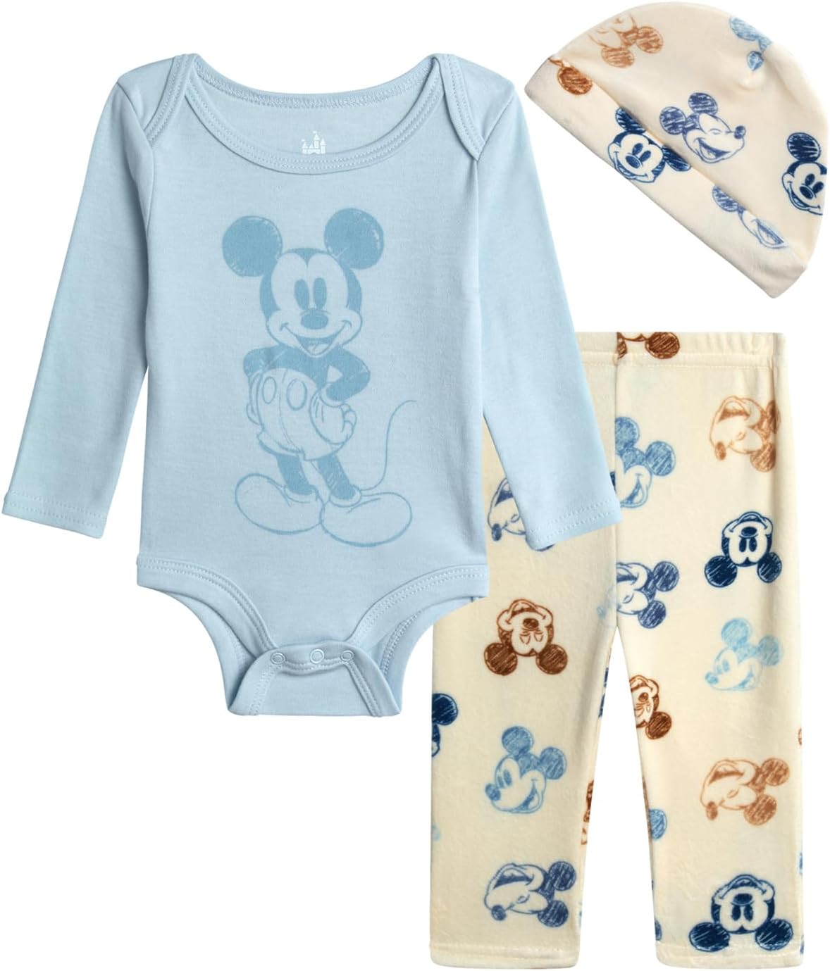 Disney Newborn Baby Take Me Home Set - 3 Piece Newborn Outfit Minnie Mouse, Mickey Mouse, and Winnie the Pooh (Sizes: 0-9M)