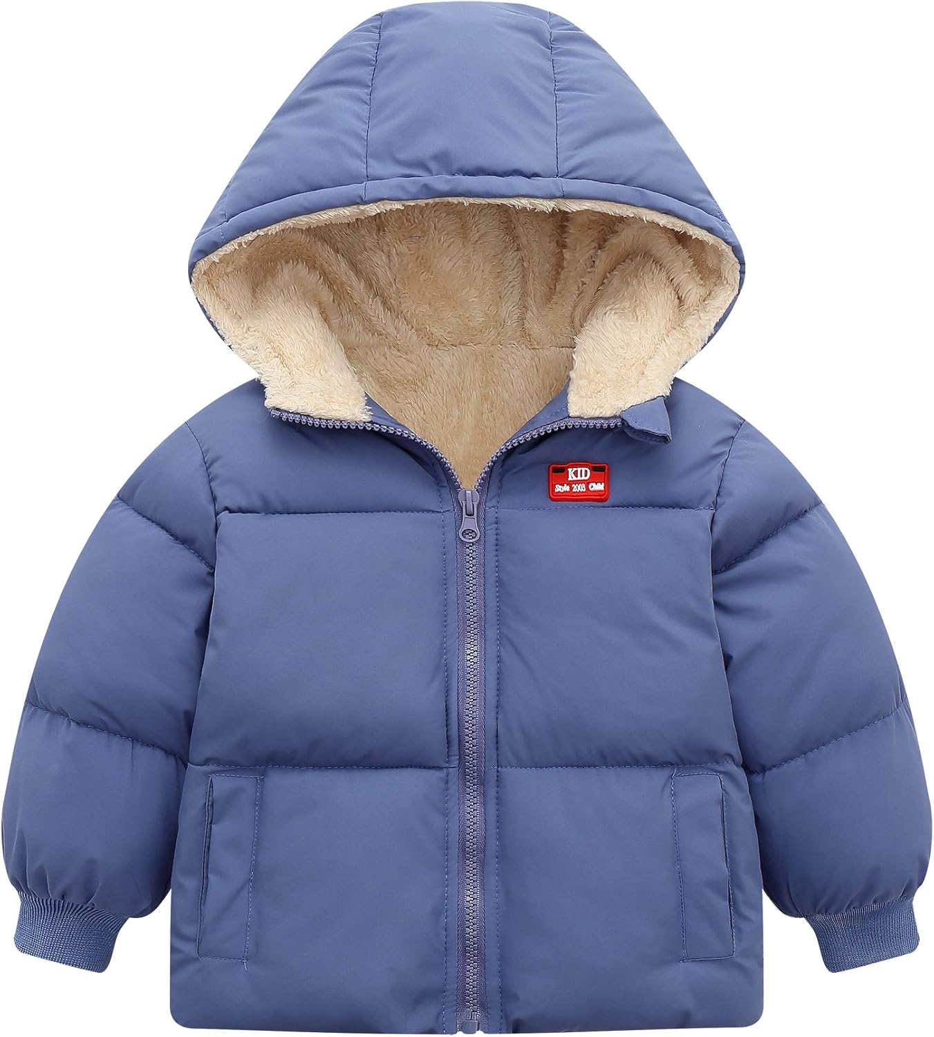 Baby Winter Coats, Outerwear for Toddler Kids Infants Boys Girls Light Puffer Warm Hooded Down Jacket for 2-7 Years