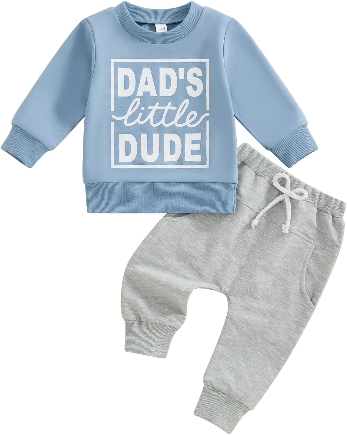 Infant Boy Fall Clothes Baby Boy Winter Outfit Toddler Clothing Contrast Color Letter Print Sweatshirt Tops Pants Set