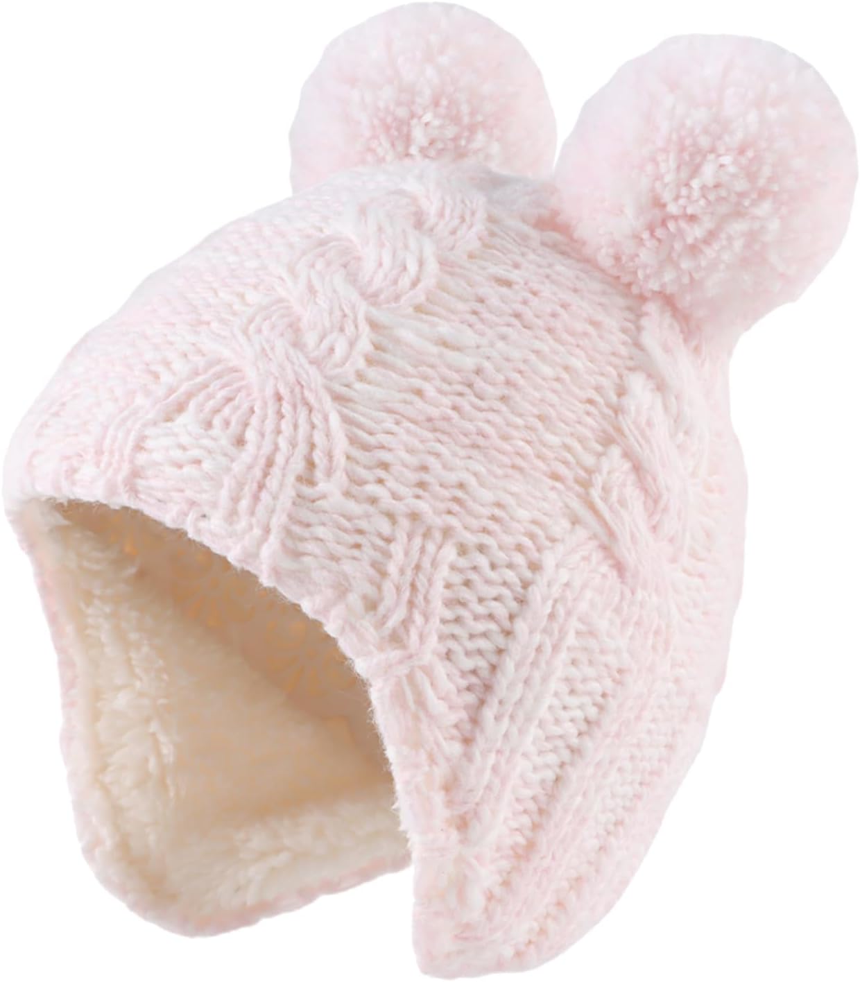 Zsedrut Winter Baby Boy Hats Pompom Baby Beanie for Girls Fleece Newborn Infant Toddler Beanie