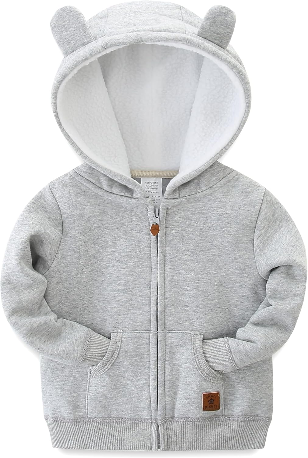 Baby Girls Boys Warm Adorable Hooded Zip Coat for Fall Spring Outerwear 3-24M Kids Jacket