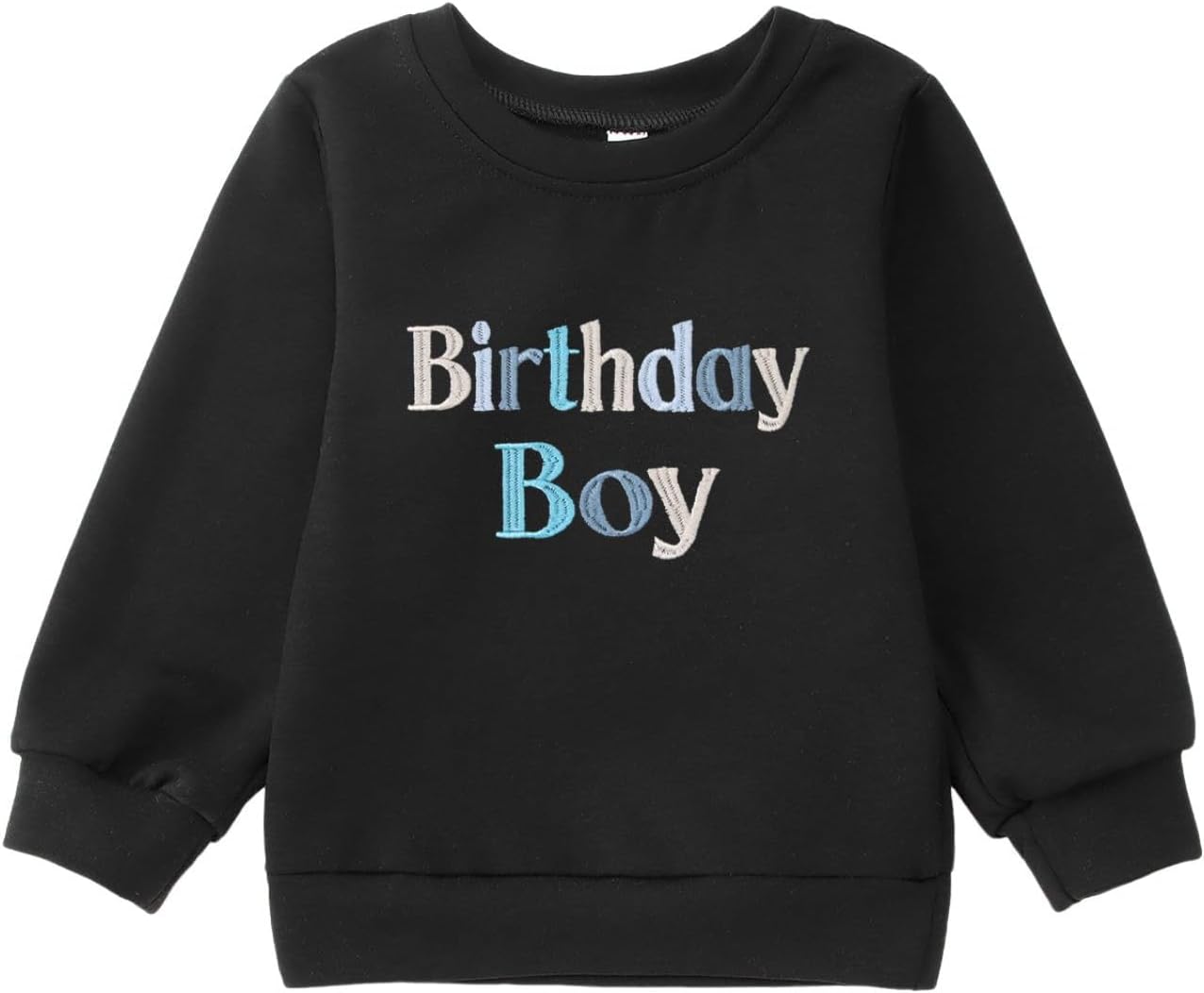 Birthday Outfit for Toddler Boys Embroidered Print Sweatshirt Baby Boy Birthday Gift Shirts Long Sleeve Fall Clothes