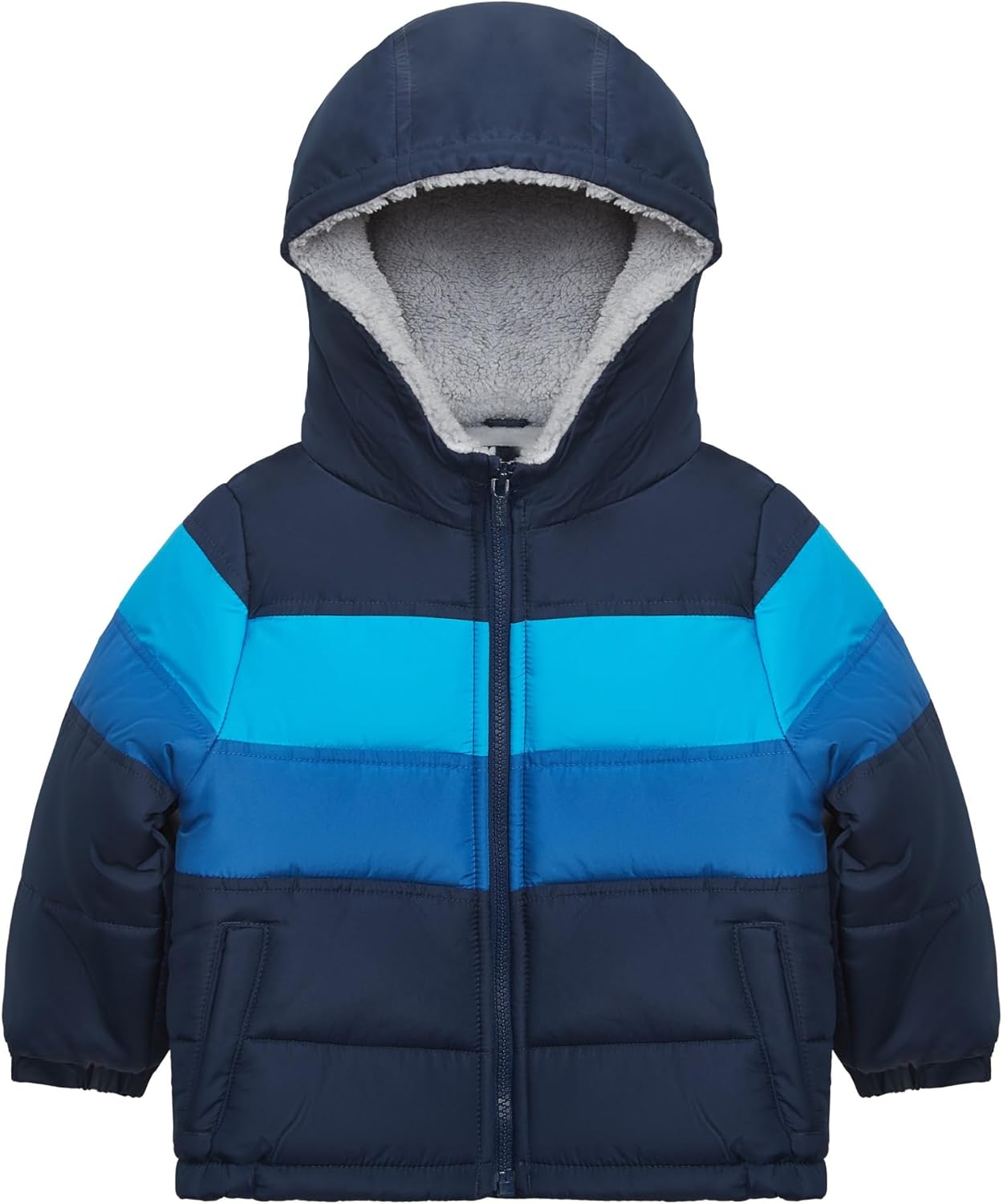 Carter's Baby Boys' Sherpa-Lined Heavyweight Hooded Puffer Jacket