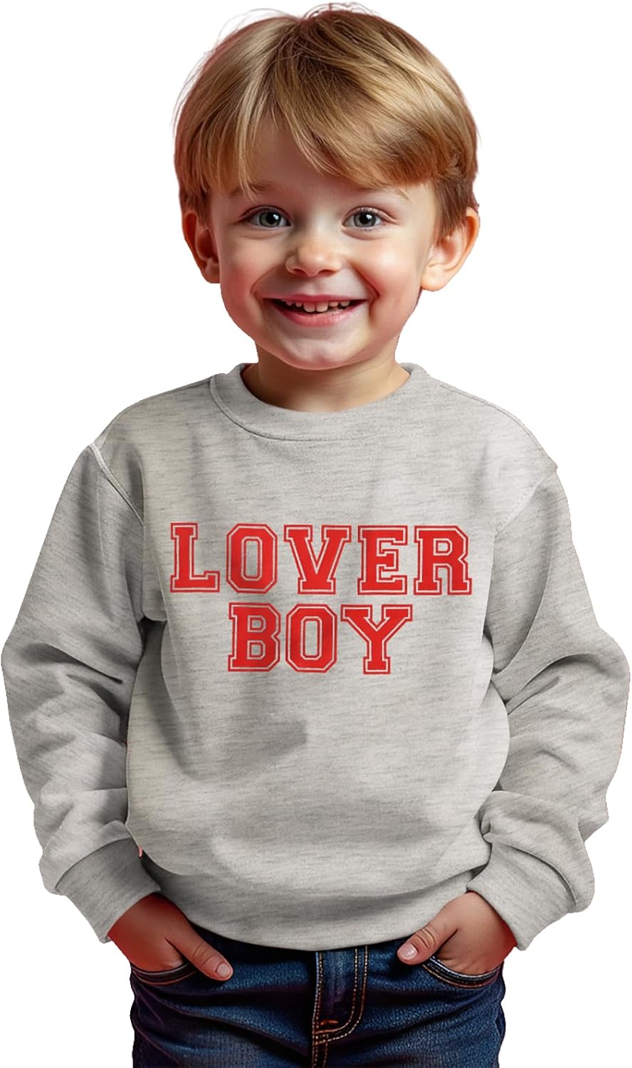 CM C&M WODRO Toddler Baby Boy Valentine's Day Long Sleeve Shirt Cute Lover Boy Sweatshirt Casual Crewneck Pullover Tops