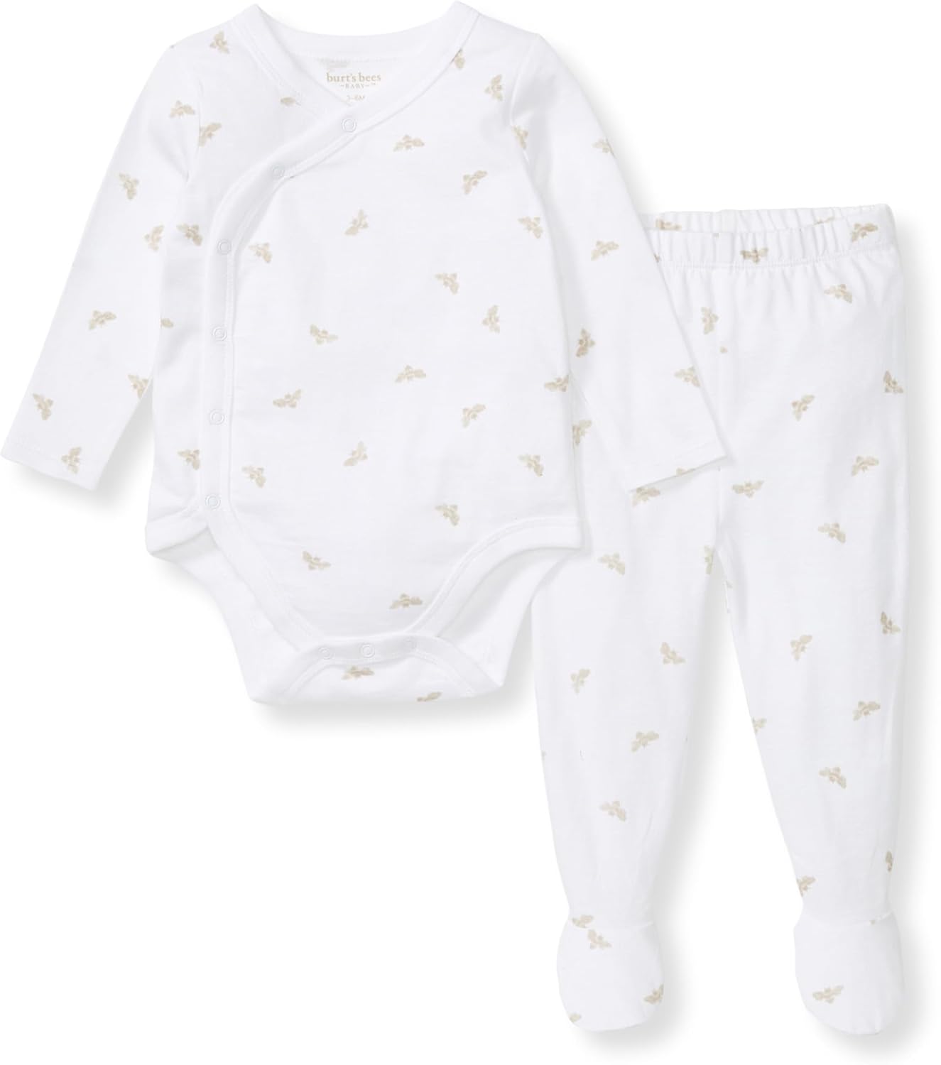 Burt's Bees Baby Unisex Bodysuit and Pant Set, 100% Organic Cotton