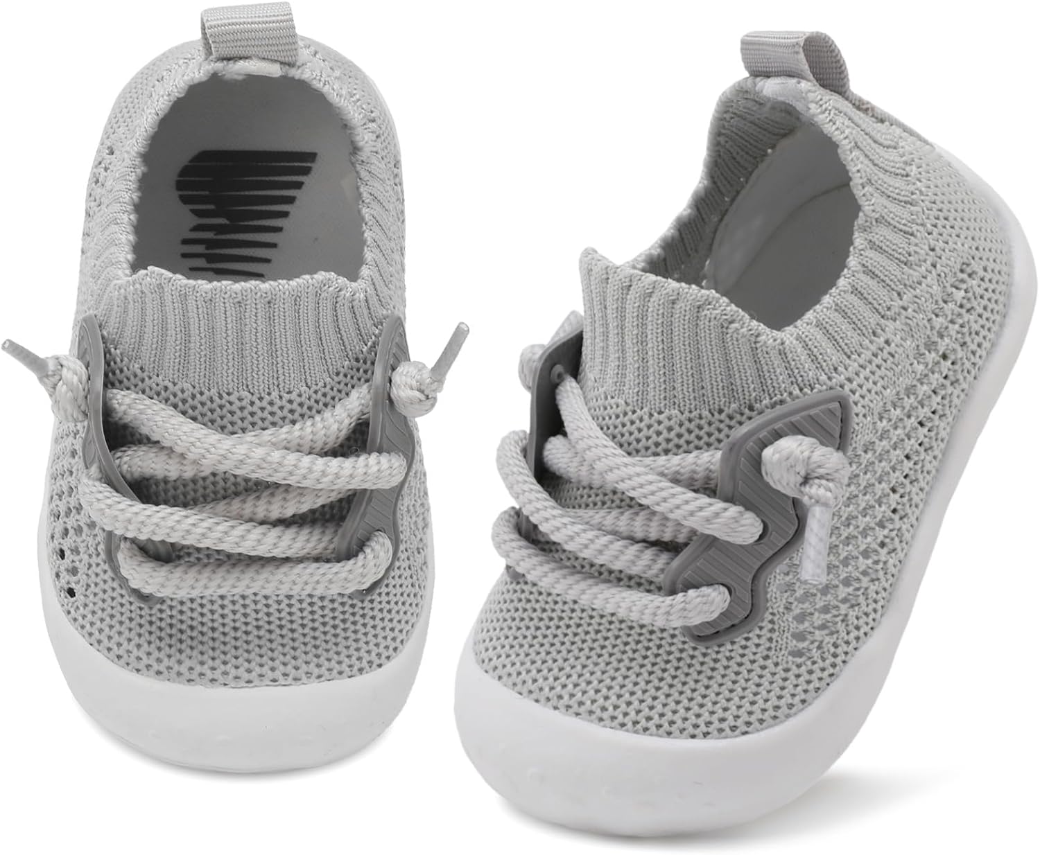 BARERUN Baby Shoes Baby First Walking Shoes Infant Sneakers Wide Toe Box Slip on Shoes Soft Sole Baby Boys Girls Crib Shoes Toddler Breathable Lightweight House Sock Shoes